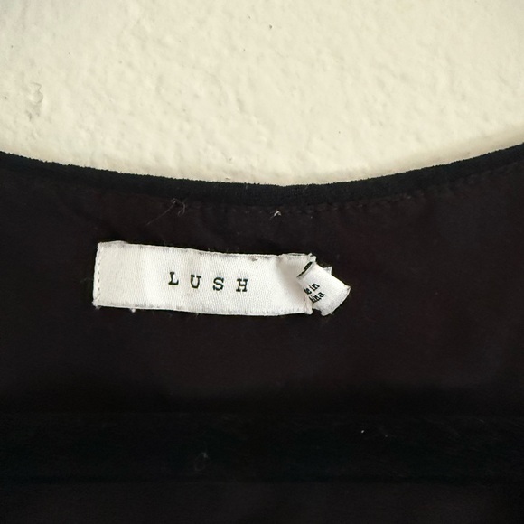 Lush Black Sleeveless Crop Top - Picture 3 of 6